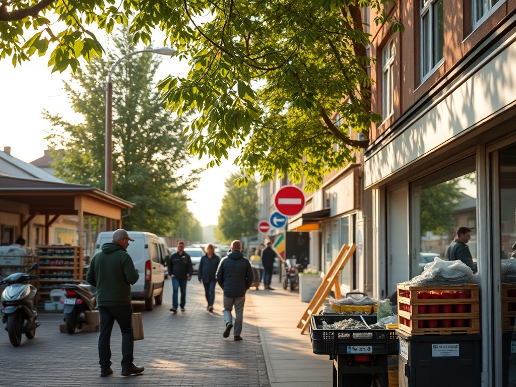 Mapa Limanowej z zaznaczonymi obszarami inwestycji współfinansowanych z Funduszy Europejskich