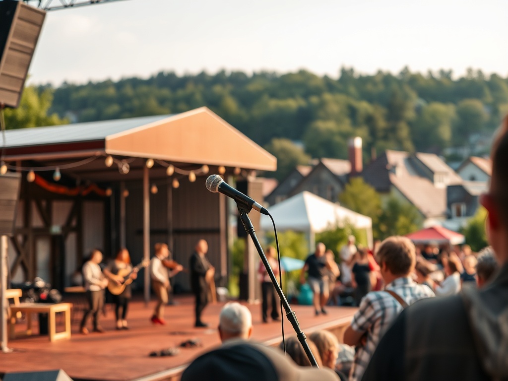 Plakat informacyjny o wydarzeniach kulturalnych w Limanowej, podkreślający dostępność i lokalne talenty